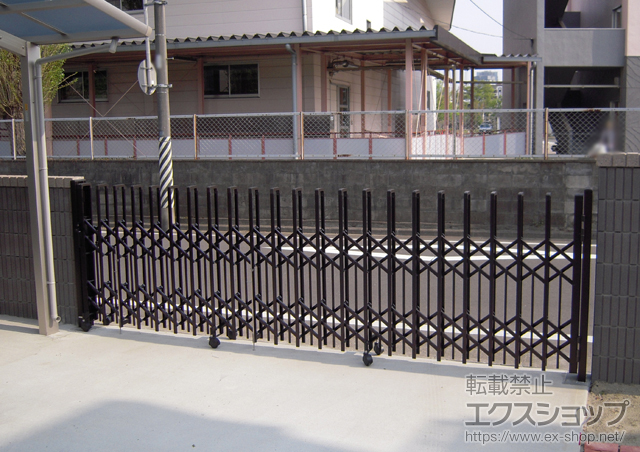 宮城県仙台市ののカーゲート トリップゲート ペットガード型 ノンレール 片開き 40S 施工例