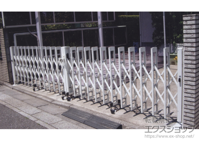 東京都多摩市ののカーゲート アルシャインII M型 Aタイプ ノンレール 両開き 施工例