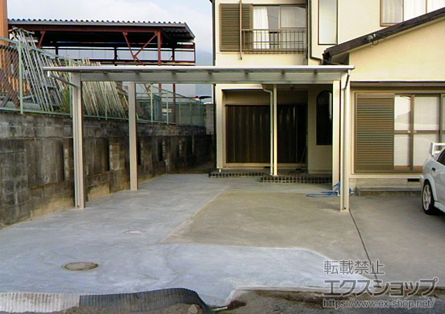 奈良県葛城市ののカーポート エフルージュ ツイン 積雪〜20cm対応 施工例