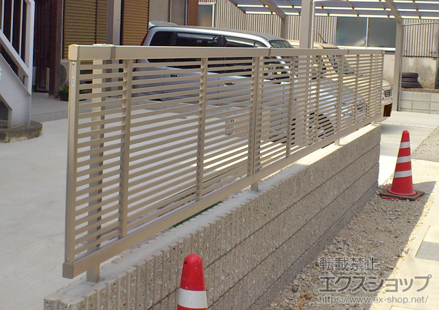愛知県一宮市ののフェンス・柵 エクスラインフェンス1型 施工例