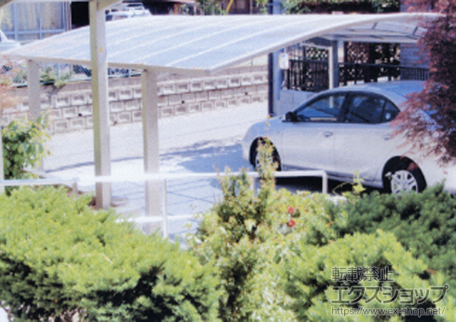 岩手県盛岡市ののカーポート プレシオスポート ワイド 積雪〜20cm対応 施工例