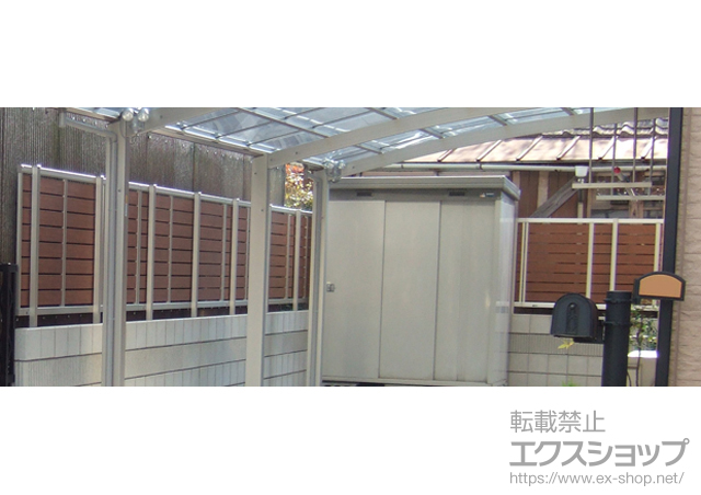 山口県光市ののフェンス・柵 エクスラインフェンス21型 自由柱タイプ 施工例