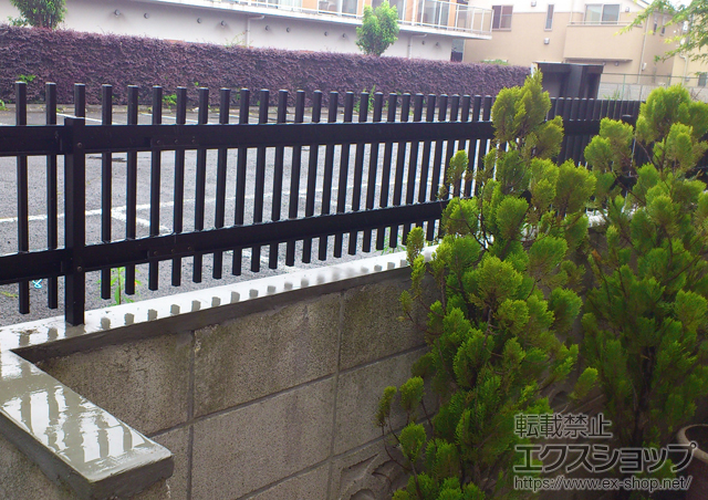 東京都杉並区ののフェンス・柵 アルミトンガ1型 施工例