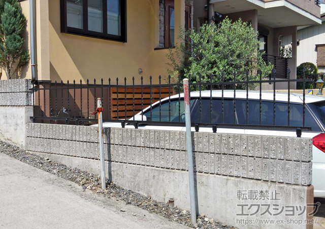 神奈川県横浜市ののフェンス・柵 トラディシオンフェンス1型 自由柱 施工例