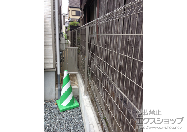 福岡県福岡市ののフェンス・柵 イーネットフェンス1F型 自由柱タイプ 施工例