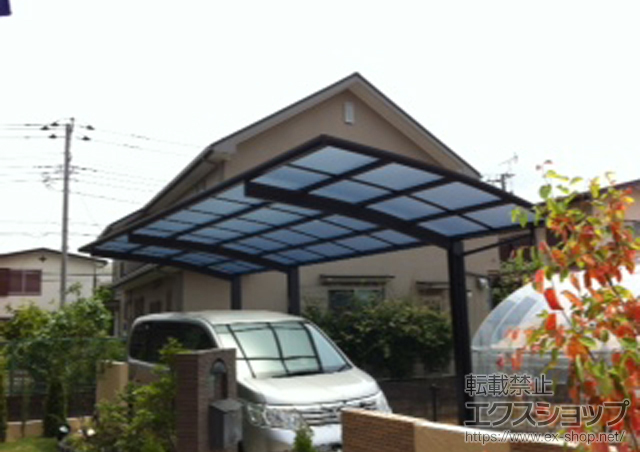 東京都小平市ののカーポート レイナポートグラン 延長　積雪〜20cm対応 施工例