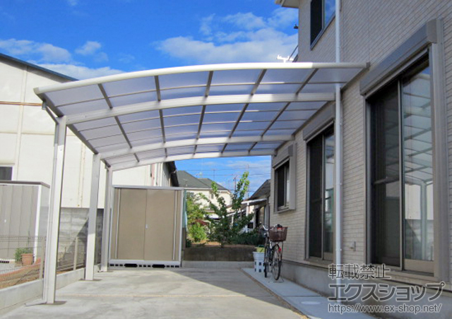 東京都八王子市ののカーポート レイナベーカポートグラン 延長　積雪〜20cm対応 施工例