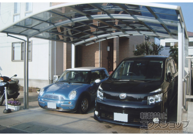 長崎県大村市ののカーポート レイナツインポートグラン 積雪〜20cm対応 施工例