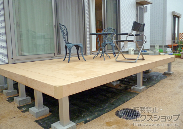 兵庫県三田市ののウッドデッキ リウッドデッキ200 施工例