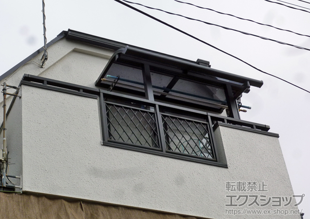 埼玉県新座市のLIXIL リクシル（トステム）のテラス屋根 ライザーテラスII R型 テラスタイプ 単体 積雪〜20cm対応 施工例