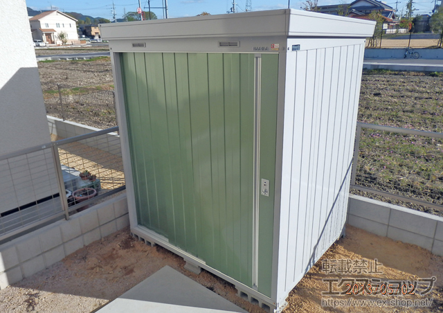 滋賀県栗東市のの物置・屋外倉庫 ネクスタ 一般型(NXN-25S OG) 施工例