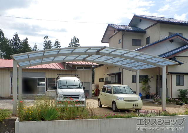 栃木県那須郡那珂川町ののカーポート レイナトリプルポートグラン　積雪〜20cm対応 施工例