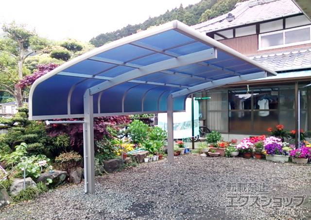 佐賀県伊万里市ののカーポート プレシオスポート アルファ 積雪〜20cm対応 施工例