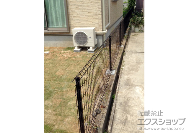 新潟県新潟市ののフェンス・柵 イーネットフェンス1F型 自由柱タイプ 施工例