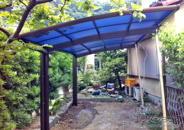 静岡県焼津市ののカーポート プレシオスポート 積雪〜20cm対応 施工例