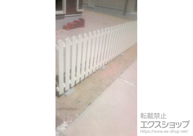 鳥取県ののフェンス・柵 レスティンフェンス7型 自由柱 施工例