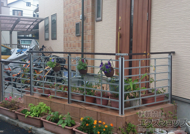 神奈川県茅ヶ崎市ののフェンス・柵 アーキレール+アーキキャストフェンスFS型 施工例