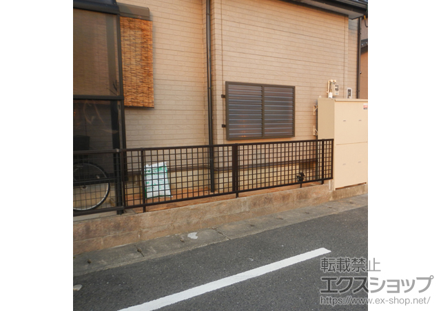 岐阜県岐阜市ののフェンス・柵 プリレオR7型フェンス 施工例