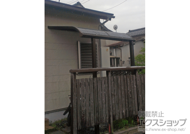 島根県出雲市ののテラス屋根 プレシオステラス R型 テラスタイプ 単体 積雪〜20cm対応 施工例