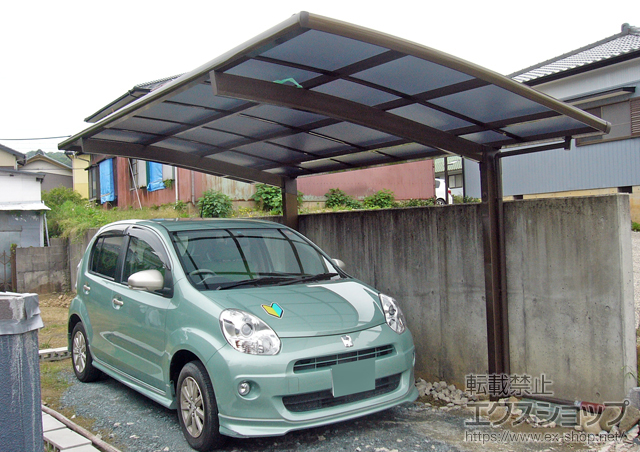 愛知県岡崎市のLIXIL リクシル（トステム）のカーポート カーブポートシグマIII 積雪〜30cm対応 施工例