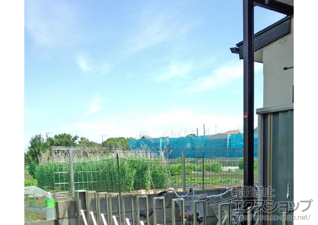 神奈川県相模原市ののフェンス・柵 イーネットフェンス1F型 自由柱タイプ 施工例