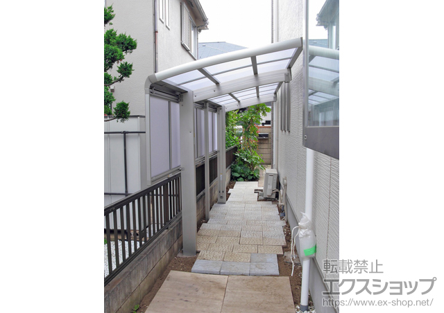 東京都調布市ののサイクルポート・駐輪場 レイナポートグランミニ 積雪〜20cm対応+レイナポートグランミニ用サイドパネル 施工例