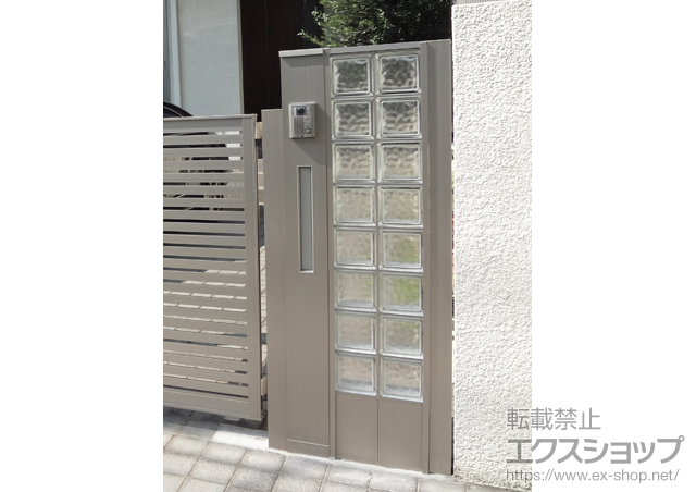 東京都世田谷区のの機能門柱・ポスト ファンクションユニット ウィルモダンスリム 施工例