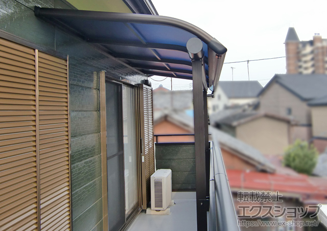 愛知県岡崎市ののバルコニー・ベランダ屋根 プレシオステラス R型 屋根タイプ 単体 積雪〜20cm対応 施工例