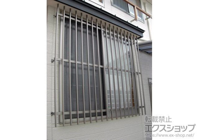 静岡県静岡市のLIXIL リクシル（トステム）の面格子・窓格子 アルミ面格子 A型 施工例