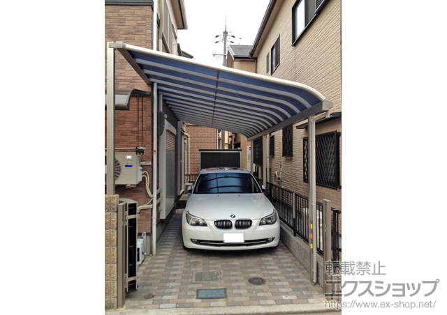 大阪府貝塚市ののテラス屋根 ヴェクターテラス R型 テラスタイプ 連棟 積雪〜20cm対応 施工例