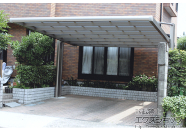 東京都町田市ののカーポート 4Gワイド 積雪〜20cm対応 施工例