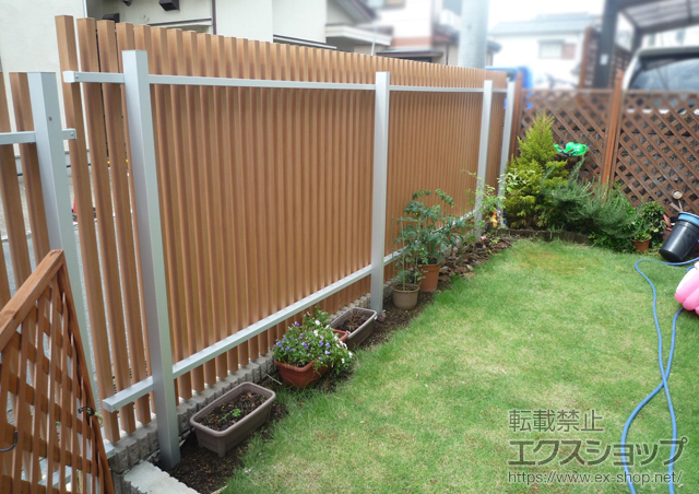千葉県流山市ののフェンス・柵 プログコートフェンスF1型 フリーポールタイプ 施工例