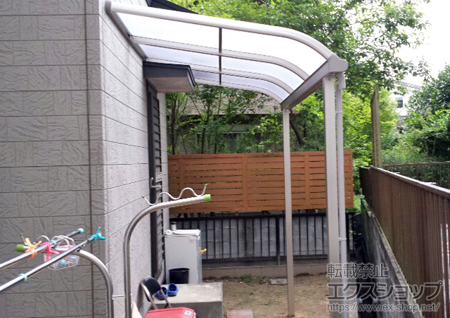 福岡県筑紫野市ののテラス屋根 プレシオステラス R型 テラスタイプ 単体 積雪〜20cm対応 施工例