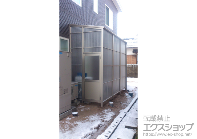 鳥取県東伯郡北栄町ののストックヤード ストックヤードII ドア付きセット 積雪〜50cm対応 施工例