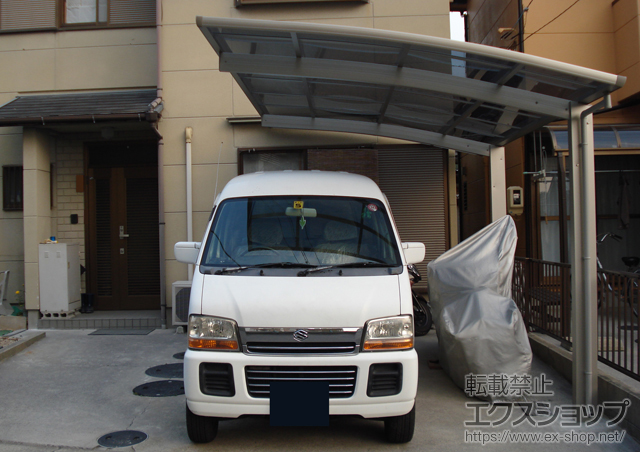 三重県四日市市ののカーポート プレシオスポート 積雪〜20cm対応 施工例