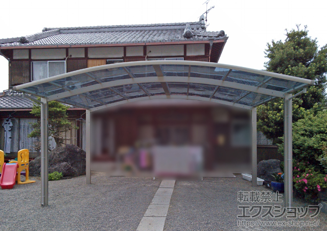 滋賀県草津市ののカーポート プレシオスポート ワイド 積雪〜20cm対応 施工例