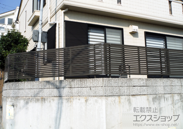 兵庫県神戸市ののフェンス・柵 シャレオR3型フェンス フリーポールタイプ 施工例