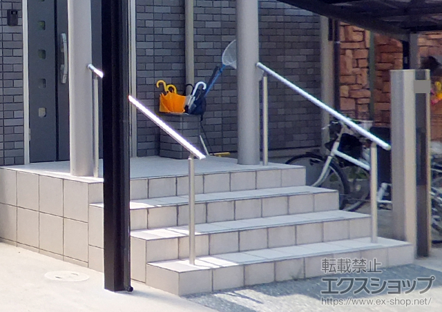 広島県東広島市のの手すり パルトナーUDフェンス1型 自立タイプ 施工例