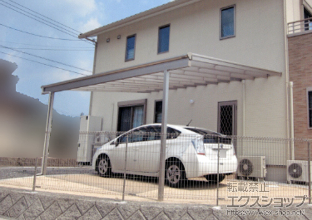 山口県岩国市ののテラス屋根 ヴェクターテラス F型 テラスタイプ 単体 積雪〜20cm対応 施工例