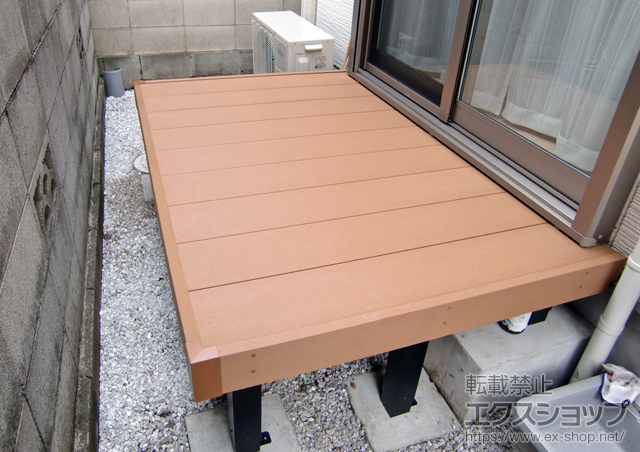 東京都調布市ののウッドデッキ リウッドデッキ 200 施工例