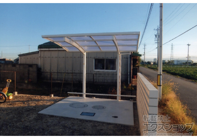 愛知県安城市ののサイクルポート・駐輪場 レイナポートグランミニ 積雪〜20cm対応 施工例