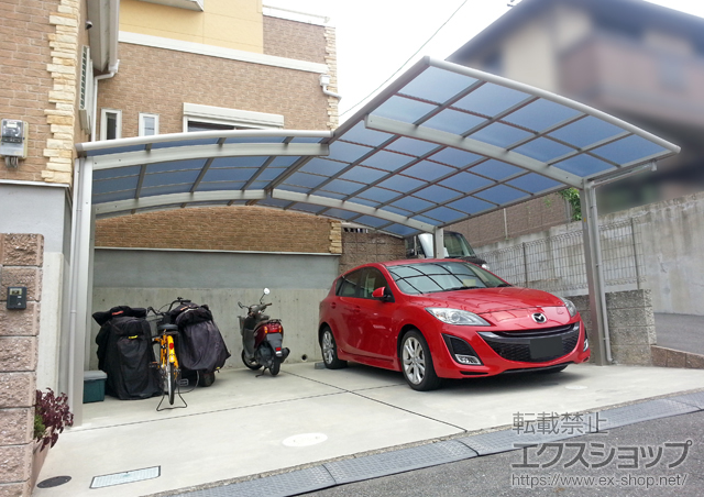 大阪府河内長野市ののカーポート レイナポートグラン　積雪〜20cm対応 施工例