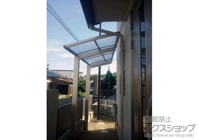 兵庫県姫路市ののサイクルポート・駐輪場 レイナポートグランミニ 積雪〜20cm対応＋レイナポート用　斜め切り詰め用前枠 施工例