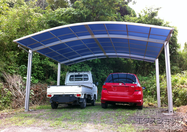 熊本県上益城郡益城町ののカーポート プレシオスポート ワイド 積雪〜20cm対応 施工例