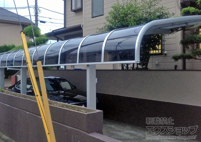 東京都杉並区のLIXIL リクシル（トステム）のカーポート テールポートシグマIII 縦連棟 積雪〜30cm対応 施工例