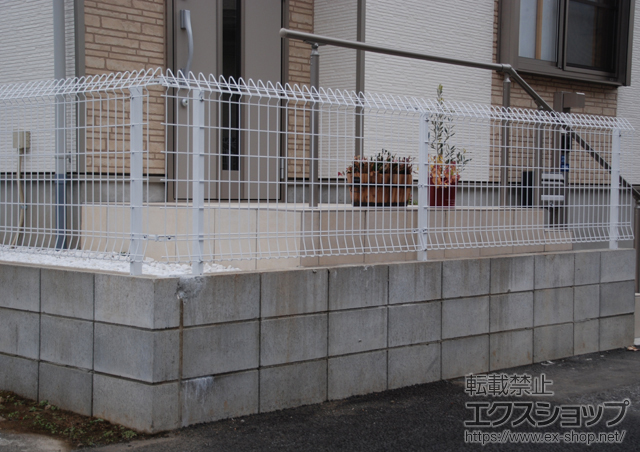 千葉県習志野市ののフェンス・柵 メッシュフェンスG10-R 施工例