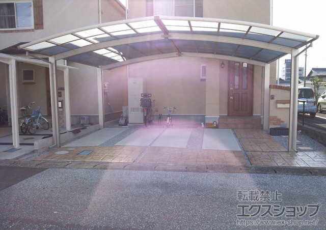 岐阜県大垣市ののカーポート レイナポートグラン M合掌　積雪〜20cm対応 施工例