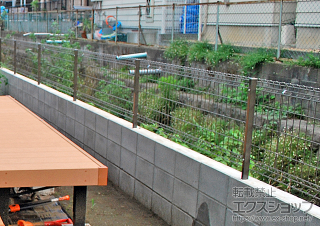 神奈川県鎌倉市ののフェンス・柵 ハイグリッドフェンスUF8型 施工例