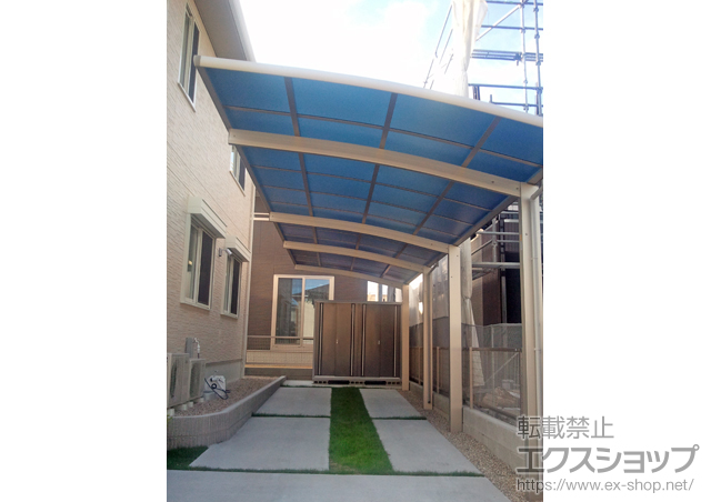 愛知県額田郡幸田町ののカーポート レイナポートグラン 縦連棟　積雪〜20cm対応 施工例