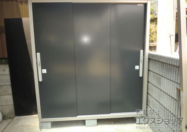 茨城県取手市のの物置・屋外倉庫 エスモ 一般型（ESD-1805AGL SM ） 施工例